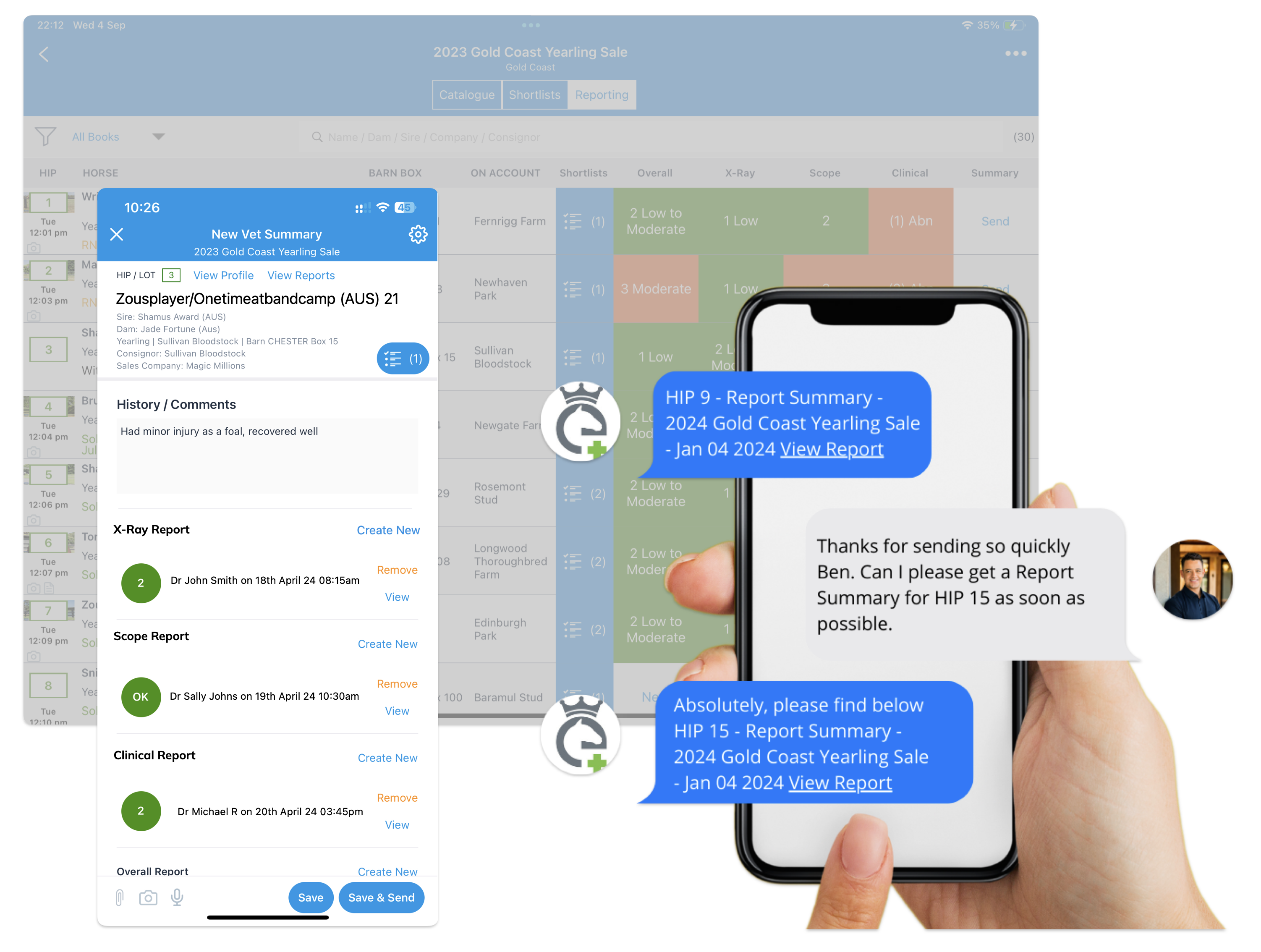 ThoroughWorks Report Delivery via iMessage