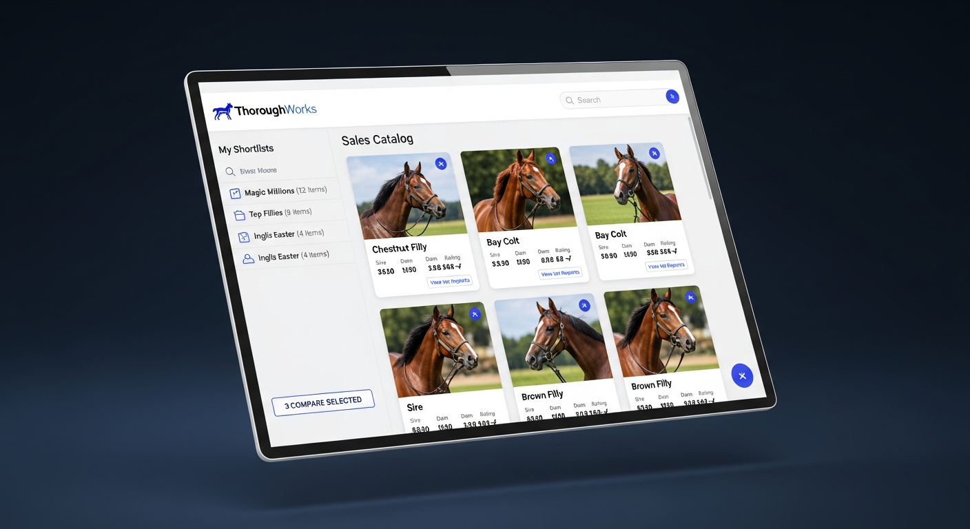 ThoroughWorks Buyer Search Interface - Horse Profiles